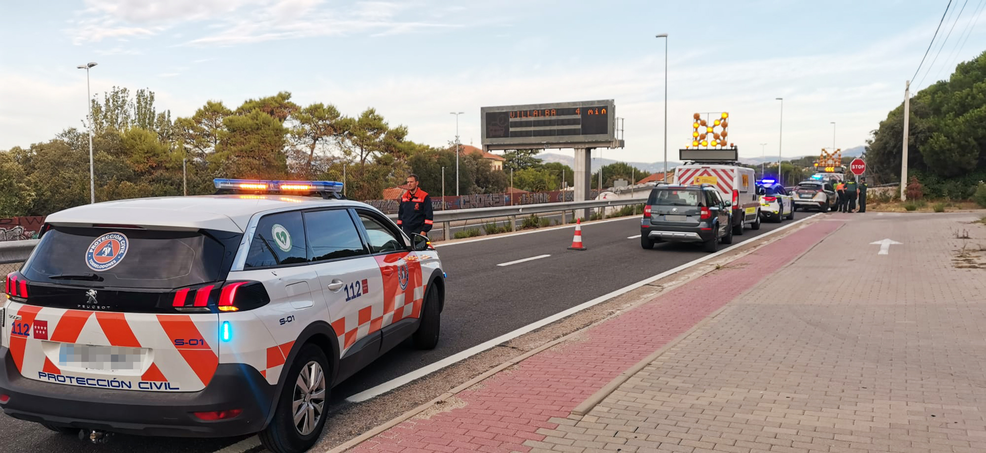 atropello mortal en la vía de servicio de la A6