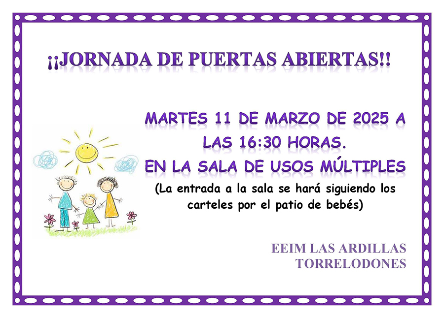 Jornada de puertas abiertas en La escuela infantil “Las Ardillas”