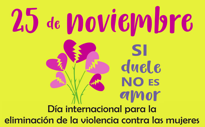 25 de noviembre: Día internacional para la eliminación de la violencia contra las mujeres